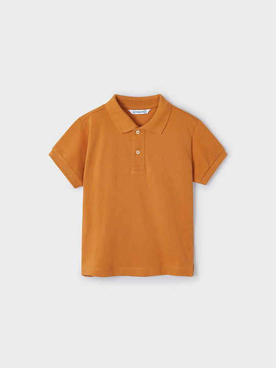 Mayoral Kids' Polo Short Sleeve Coffee