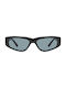 Sunglasses with Black Plastic Frame and Black Lens 01-2257