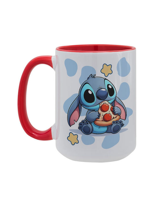 Koupakoupa Cană Ceramică Roșie 450ml