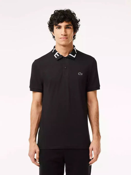 Lacoste Bluza pentru bărbați cu mâneci scurte Polo BLACK