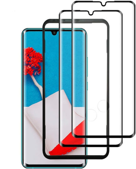 3D 0.3mm Vollflächig gehärtetes Glas Schwarz (Mi Note 10 Lite)