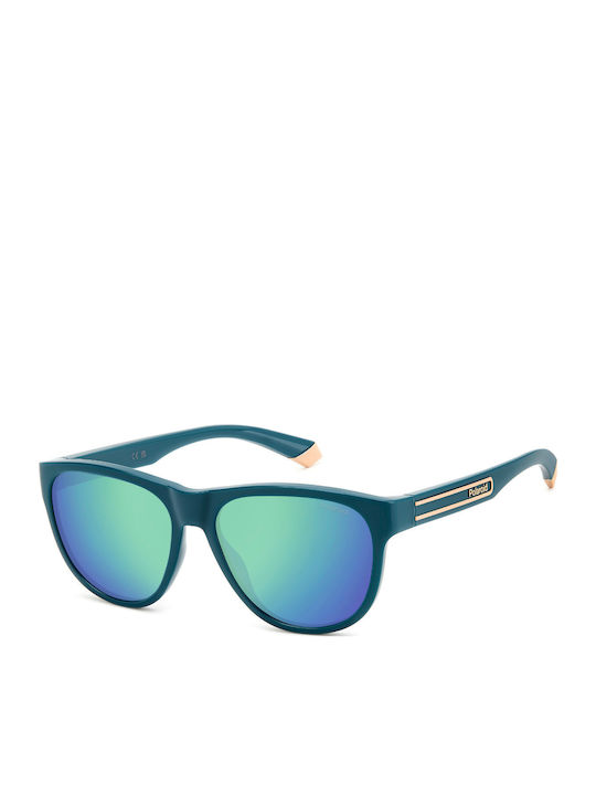 Polaroid Men's Sunglasses with Green Plastic Fr...