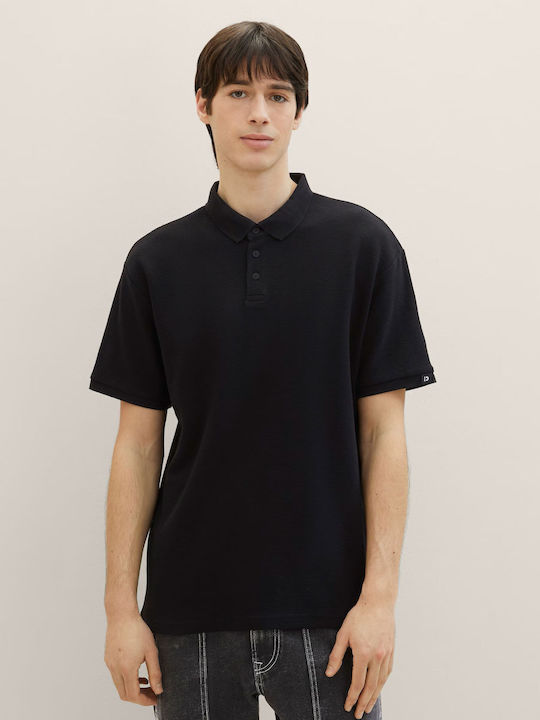 Tom Tailor Men's Short Sleeve T-shirt Black