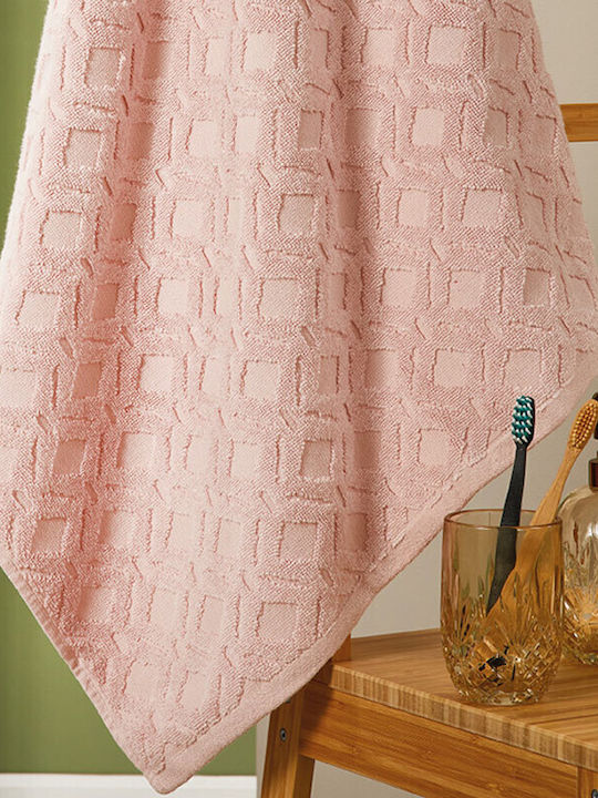 Whitegg Bath Towel Set 3pcs T085 Pink Weight 500gr/m²