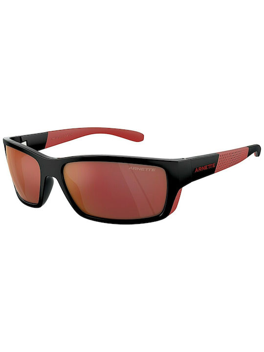 Arnette Men's Sunglasses with Black Plastic Fra...
