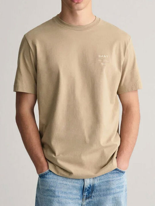Gant Men's Short Sleeve T-shirt Haki