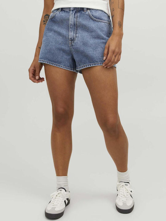 Jack & Jones Women's Jean High-waisted Shorts Blue