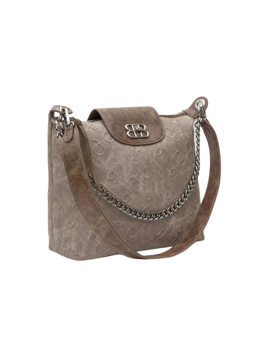 Fragola Damentasche Schultertasche Beige