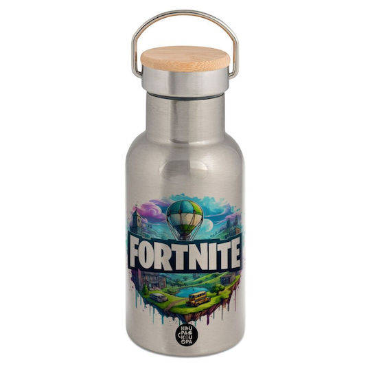 Koupakoupa Fortnite Land Stainless Steel Thermos Bottle 350ml Silver KP 23447 350ssBabmbooThermoSilver