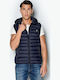 Ärmellos Jacke Puffer Blue