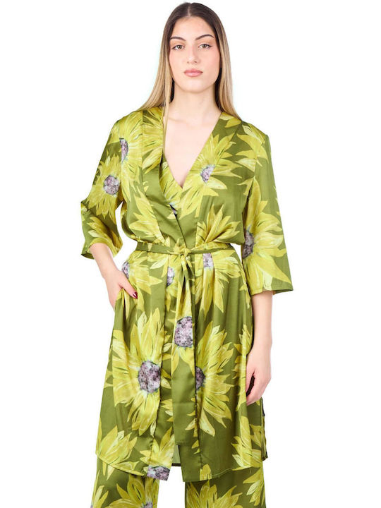 Moutaki Damen Kimono Mehrfarbig