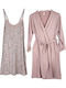 Notte Stella Robe Maternity & Nursing Pink