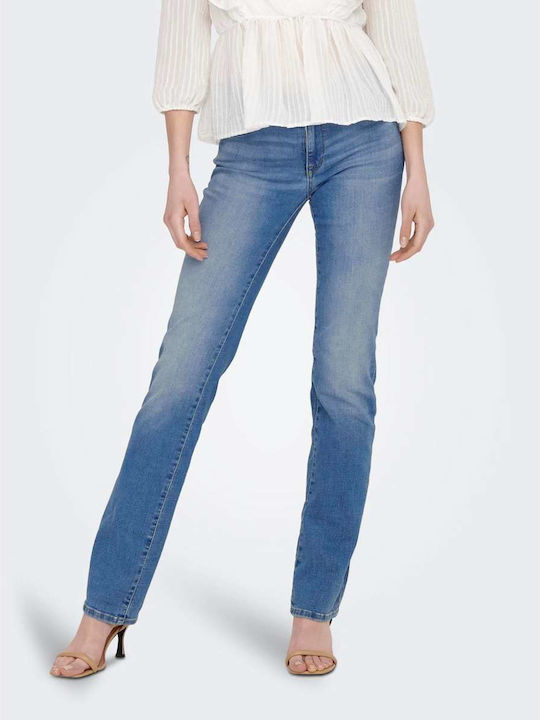 Only Reg Damenjeans in Gerader Linie Blue