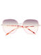 Scotch & Soda Femei Ochelari de soare cu Rose Gold Din metal Rame și Roz Ochelari de soare Lentilă SS5020-401