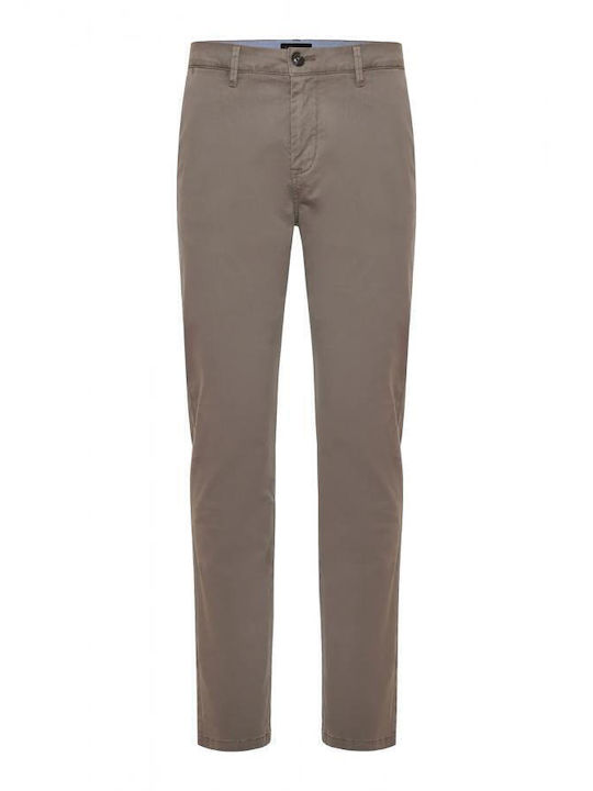 Funky Buddha Men's Trousers Chino in Regular Fit Grey