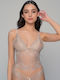 Women's T-Shirt with Spaghetti Strap Sand - Beige
