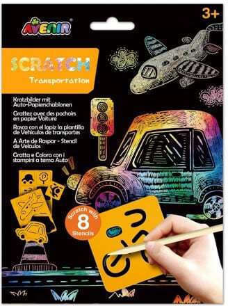 Avenir Painting Scratch Transportation for Children 3+ Years