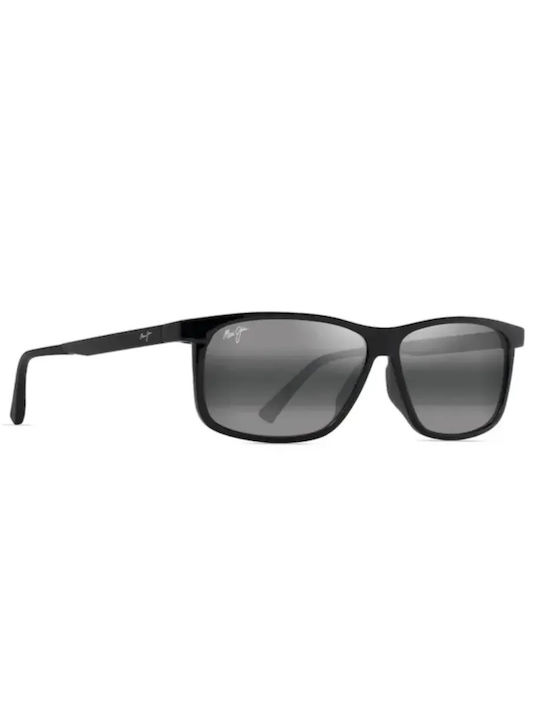 Maui Jim Sonnenbrillen mit Schwarz Rahmen und Schwarz Polarisiert Linse 618-02