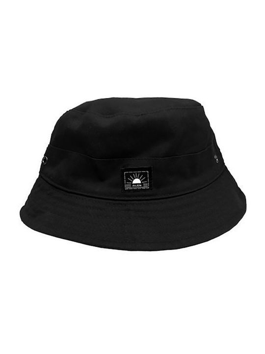 Double Υφασμάτινo Ανδρικό Καπέλο Στυλ Bucket Μαύρο