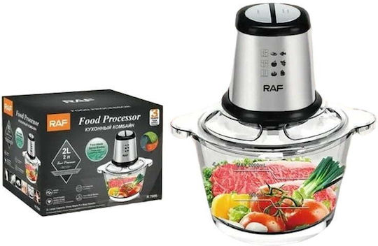Raf R.7030 Mini Tocător Multi 250W Cu Recipient 2L Inox