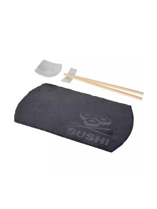 Excellent Houseware Platou de Servire pentru Sushi din Piatră 30x18buc 4buc