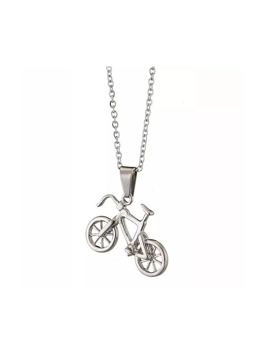 Unisex Necklace Unisex Stainless Steel Bicycle Necklace