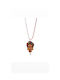 Wooden necklace Frida Kahlo Motif necklace