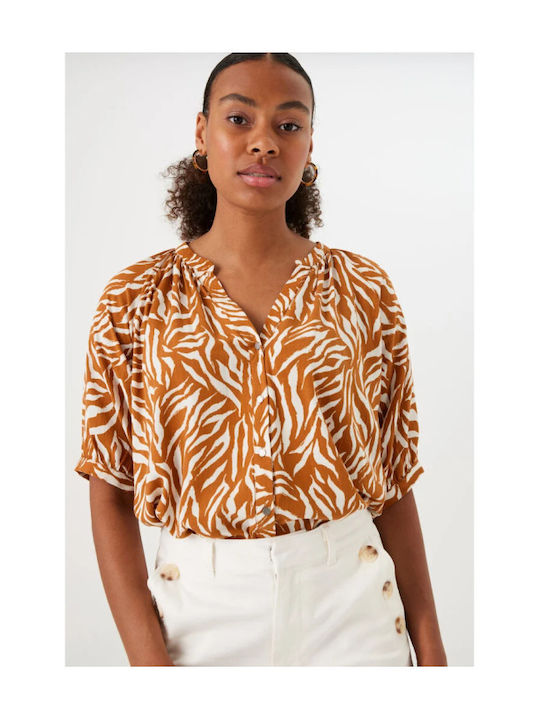 Women's Garcia Shirt Regular Fit-Brown P40232 2537 Roasted Pecan