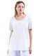 Target Γυναικείο Αθλητικό T-shirt Λευκό