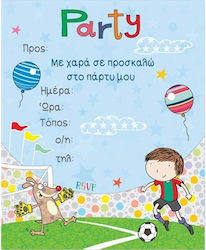 Fun Fashion Invitations Football 6pcs PR104