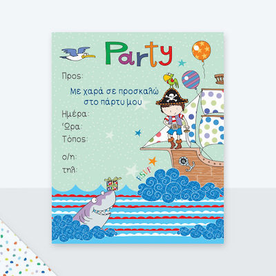 Fun Fashion Invitation Pirates 1pcs PR103