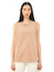 Be:Nation Essentials Damen T-shirt Beige