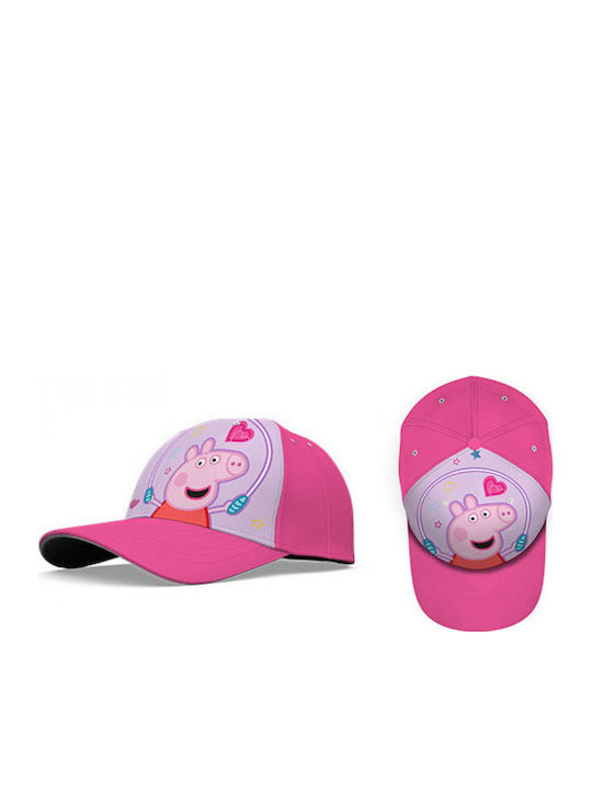 Disney Kinderhut Jockey Stoff Peppa Pig Rosa Peppa Pig Pink