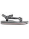 4F Women's Flat Sandals in Black Color