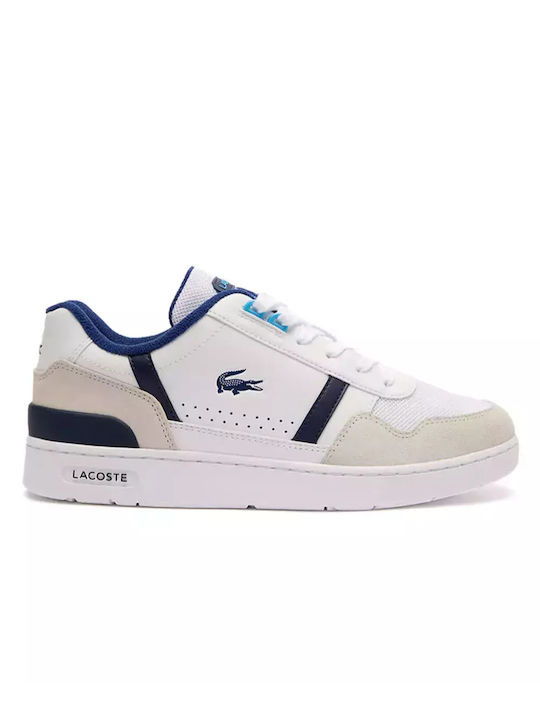 Lacoste T-clip 124 5 Sma Ανδρικά Sneakers Λευκό