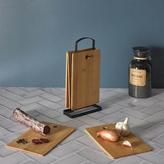 Cook Concept Σετ Επιφάνεια Κοπής από Μπαμπού Καφέ 16x30cm 7τμχ