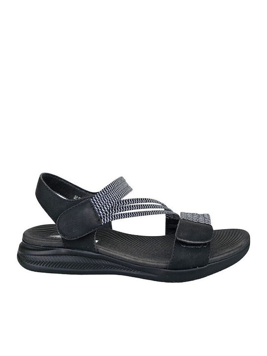 Antrin Women's Flat Sandals in Black Color