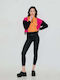 Lynn Women's Cropped Everyday Legging Shiny & High Waisted Black