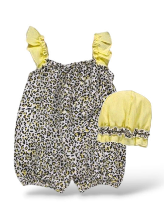 Babydom Baby Bodysuit Set with Accessories Yellow