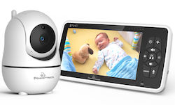 Powertech Drahtlose Babyüberwachung mit Kamera & Bildschirm 5" , Zwei-Wege-Kommunikation & Schlaflieder