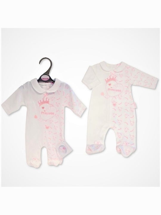 Princess Baby Bodysuit Set Pink