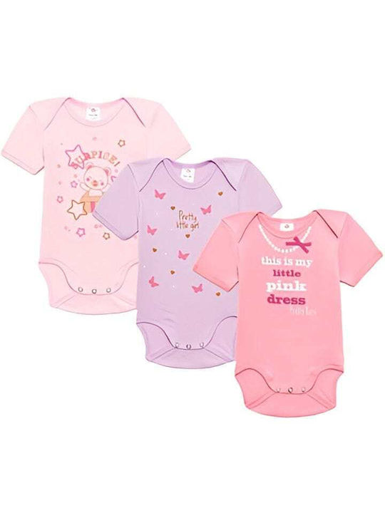Pretty Baby Baby Bodysuit Set Short-Sleeved Colorful