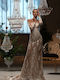 Wedding Dress with Lace & Sheer White ADELE_002