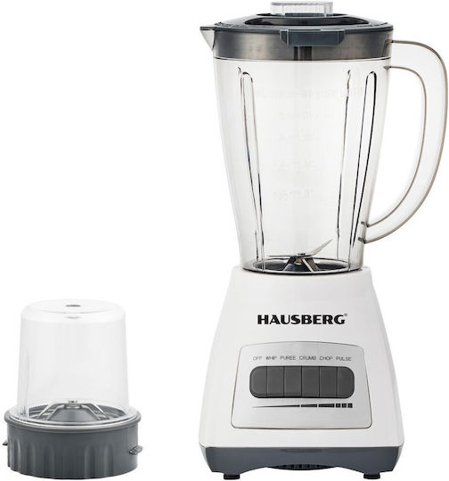 Hausberg Blender with Plastic Jug 1.5 lt 500W Gray