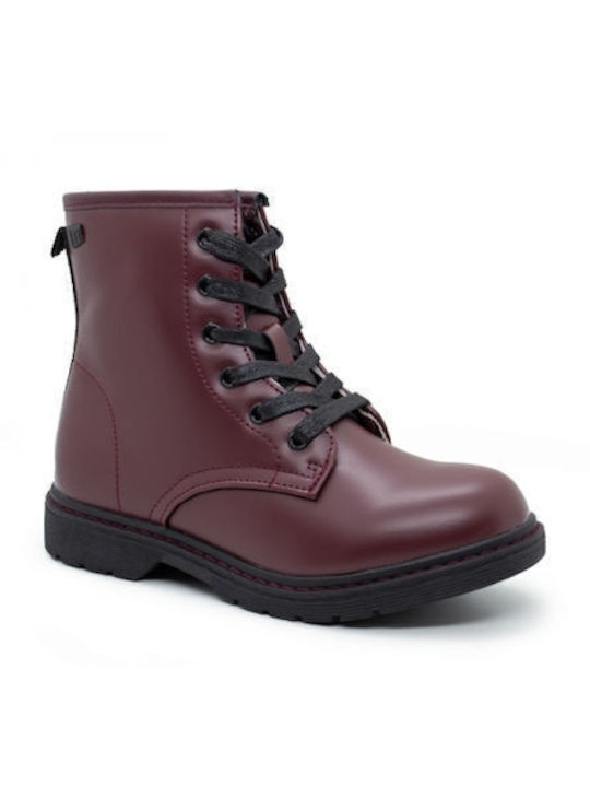 MTNG Kids Boots with Lace Burgundy