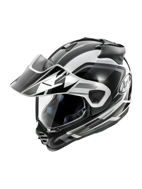 Arai Ar Tour X5 Discovery White Cască de motocicletă On-Off ECE 22.06 1736gr cu Pinlock