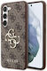Guess Back Cover Plastic / Silicone / Leather Durable Brown (Galaxy S23)