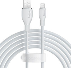 Baseus USB-A to Lightning Cable Λευκό 1.2m