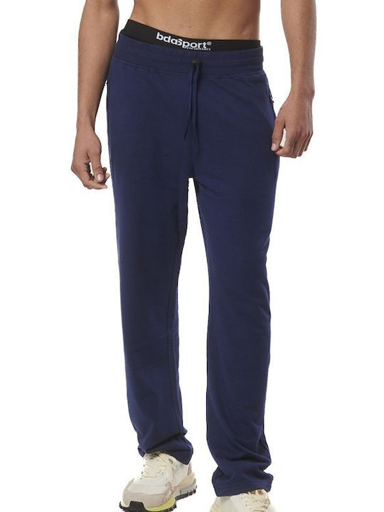 Body Action Men's Sweatpants with Rubber Peacoat Blue