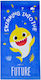 Stamion Baby Kinder-Strandtuch Blau Haie 140x70cm